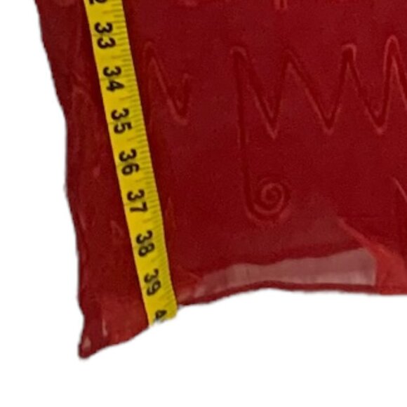 Victoria’s Secret Gold Label Sheer Wide Leg Pajama Pants Red Size Small - Picture 5 of 7